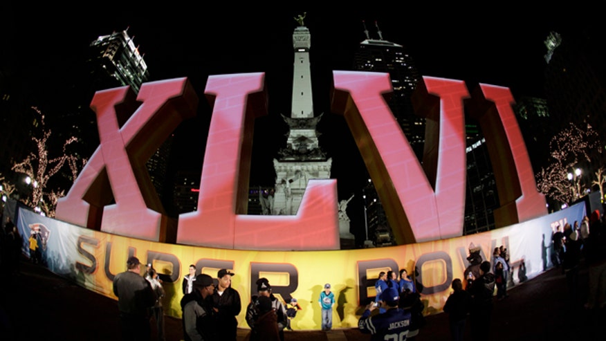 Super Bowl XLVI logo AP